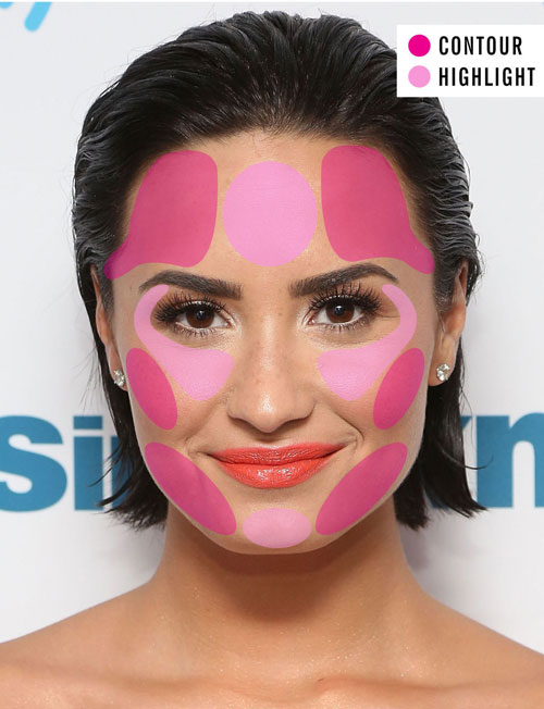 How to properly shape the face oval with makeup square face